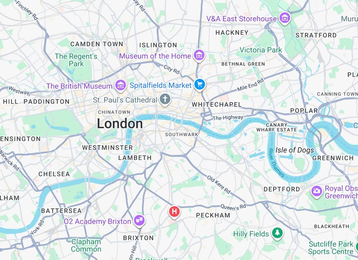 Google Maps geo-grid scan of a service area